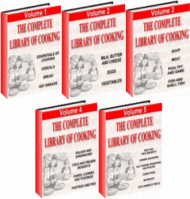 Product picture The Complete Library Of Cooking 5 Volumes